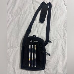 Adidas Black Belt Bag with White and Yellow Accents Pablo Vittar